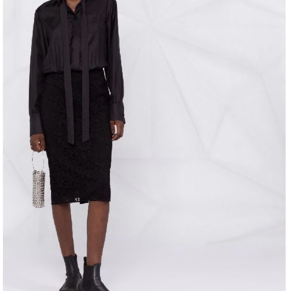 Valentino Dresses & Skirts - Valentino Black Long Sleeve and Lace Dress